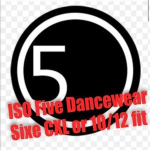 ISO five dancewear Leo sz 8-10 xl